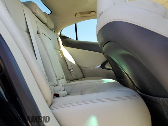 2012 Lexus IS 250 with VIN JTHBF5C2XC5180644, listed as a Copart auction lot 61143305 with 144,848 mi miles and Salvage title. Bid and sale history available at DreamBid. Image 10.
