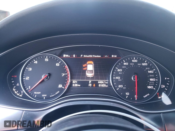 2018 Audi A6 Sport with VIN WAUF3AFC8JN056410, listed as a Copart auction lot 77576274 with 61,920 mi miles and Salvage Title. Bid and sale history available at carsss.com. Image 9.
