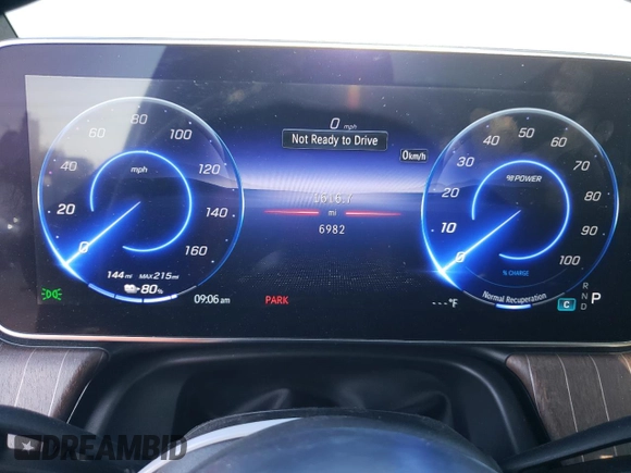 2023 Mercedes-Benz EQE 350 z VIN 4JGGM1CB2PA005660, wystawiony jako Copart lot #42655505 z przebiegiem 6 982 mil mil oraz Szkoda całkowita • Salvage title. Historia ofert i sprzedaży dostępna na DreamBid. Obrazek 9.