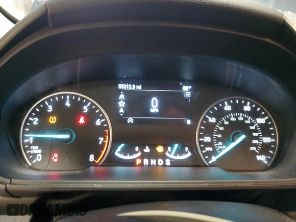 2020 Ford EcoSport SE with VIN MAJ6S3GL8LC335537, listed as a Copart auction lot 53673165 with 55,313 mi miles and Salvage Title. Bid and sale history available at DreamBid. Image 9.
