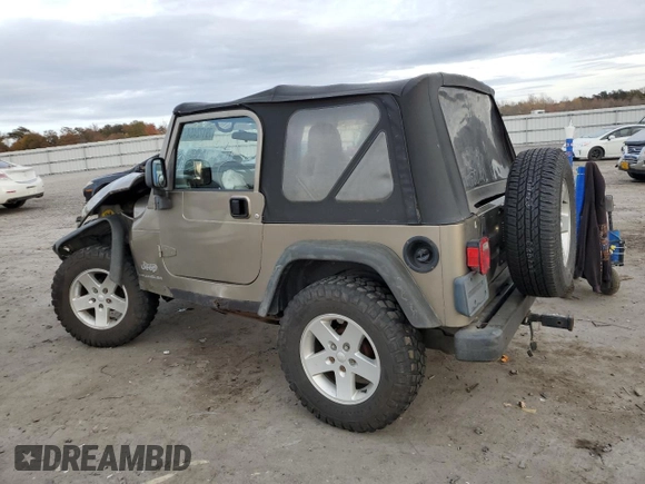 2003 Jeep Wrangler SE with VIN 1J4FA29183P324978, listed as a Copart auction lot 79172464 with Not provided miles and Salvage title. Bid and sale history available at DreamBid. Image 2.