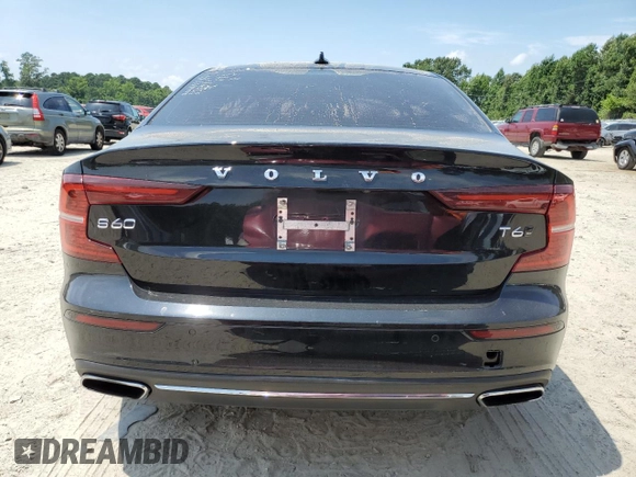 2021 Volvo S60 Inscription with VIN 7JRA22TL4MG091935, listed as a Copart auction lot 65112034 with 53,732 mi miles and Salvage Title. Bid and sale history available at carsss.com. Image 6.