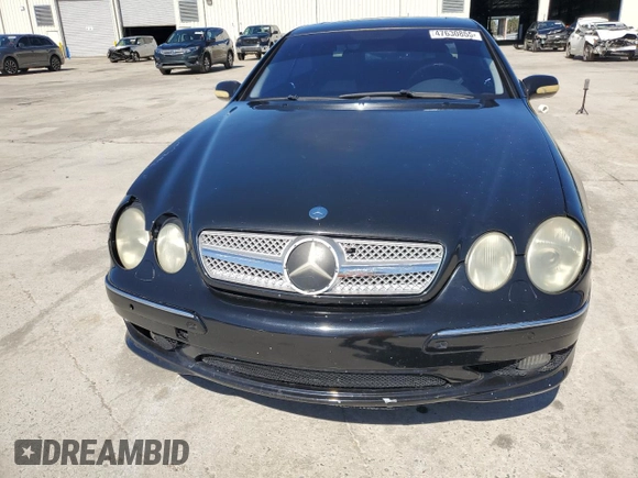 2001 Mercedes-Benz CL with VIN WDBPJ75J71A013294, listed as a Copart auction lot 47630855 with Not Provided miles and Salvage Title. Bid and sale history available at carsss.com. Image 5.