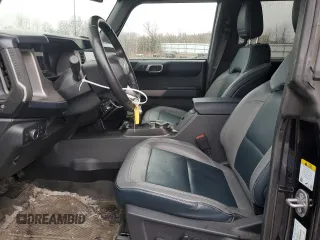 2021 Ford Bronco с VIN 1FMEE5DP8MLA78361, выставлен на аукционе Copart как лот 50032465 с пробегом 39 800 миль миль и Списание • Salvage title. История ставок и продаж доступна на DreamBid. Изображение 7.