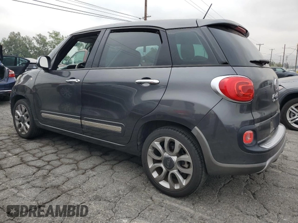 2014 FIAT 500L Lounge with VIN ZFBCFACH6EZ007494, listed as a Copart auction lot 58773595 with 62,893 mi miles and Salvage title. Bid and sale history available at DreamBid. Image 2.