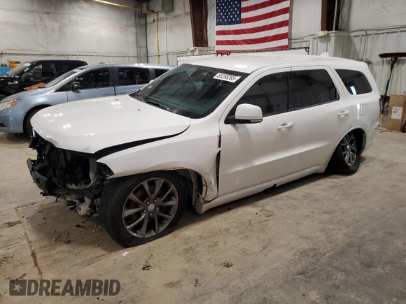 2014 Dodge Durango R/T with VIN 1C4SDHCT7EC405134, listed as a Copart auction lot 55288265 with 108,294 mi miles and Clean title. Bid and sale history available at DreamBid. Image 1.