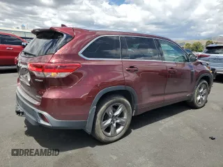 2017 Toyota Highlander Hybrid Limited with VIN 5TDDGRFH4HS022168, listed as a Copart auction lot 56943285 with 114,250 mi miles and Salvage title. Bid and sale history available at DreamBid. Image 3.