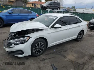 2024 Volkswagen Jetta S with VIN 3VW5M7BU2RM068794, listed as a Copart auction lot 55242115 with 16,952 mi miles and Salvage title. Bid and sale history available at DreamBid. Image 1.