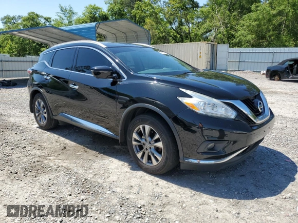 2016 Nissan Murano SL with VIN 5N1AZ2MH5GN150152, listed as a Copart auction lot 52939715 with 136,043 mi miles and Salvage title. Bid and sale history available at DreamBid. Image 4.
