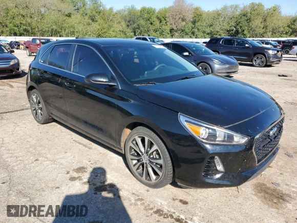 2019 Hyundai Elantra GT with VIN KMHH35LE1KU115891, listed as a Copart auction lot 72164844 with 53,806 mi miles and Salvage Title. Bid and sale history available at carsss.com. Image 4.