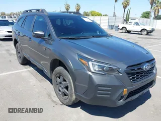 2023 Subaru Outback Wilderness with VIN 4S4BTGUD9P3119756, listed as a IAAI auction lot 42206143 with 33,502 mi miles and . Bid and sale history available at DreamBid. Image 1.