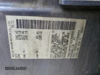 2012 Nissan Altima 2.5 S with VIN 1N4AL2AP3CC113694, listed as a Copart auction lot 53247105 with 192,463 mi miles and Clean Title. Bid and sale history available at carsss.com. Image 13.