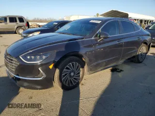 2023 Hyundai Sonata Hybrid SEL with VIN KMHL34JJ2PA062843, listed as a Copart auction lot 89135455 with 14,640 mi miles and Salvage Title. Bid and sale history available at carsss.com. Image 1.