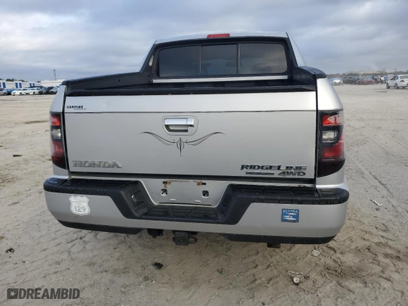 2014 Honda Ridgeline SE with VIN 5FPYK1F66EB014516, listed as a Copart auction lot 43289355 with 0 mi miles and Salvage Title. Bid and sale history available at carsss.com. Image 6.