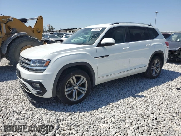 2018 Volkswagen Atlas SE with VIN 1V2FR2CA0JC575617, listed as a Copart auction lot 72691074 with 86,505 mi miles and Salvage title. Bid and sale history available at DreamBid. Image 1.