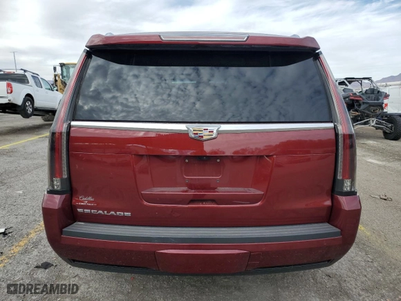 2018 Cadillac Escalade Luxury with VIN 1GYS4BKJ2JR159060, listed as a Copart auction lot 46138345 with 53,874 mi miles and Salvage Title. Bid and sale history available at carsss.com. Image 6.