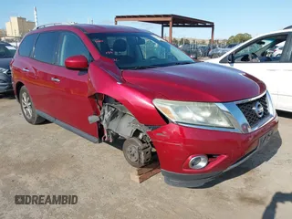 2015 Nissan Pathfinder SL with VIN 5N1AR2MM0FC649223, listed as a IAAI auction lot 42745011 with 202,340 mi miles and . Bid and sale history available at DreamBid. Image 1.