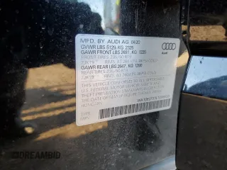 2020 Audi Q3 S line Premium with VIN WA1DECF33L1099539, listed as a Copart auction lot 43892833 with 17,471 mi miles. Bid and sale history available at carsss.com. Image 15.