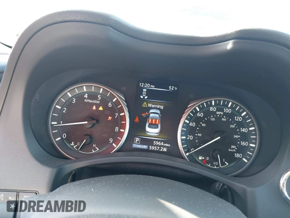 2023 Infiniti Q50 Luxe z VIN JN1EV7BR8PM540570, wystawiony jako IAAI lot #41131629 z przebiegiem 5 964 mil mil oraz . Historia ofert i sprzedaży dostępna na DreamBid. Obrazek 7.