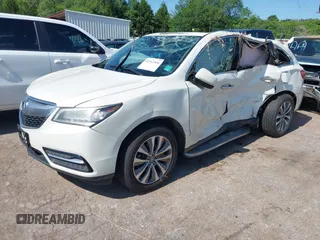 2015 Acura MDX Technology with VIN 5FRYD4H4XFB032761, listed as a IAAI auction lot 42511966 with 98,470 mi miles and . Bid and sale history available at DreamBid. Image 2.