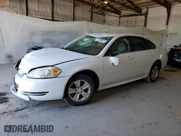 2014 Chevrolet Impala LS with VIN 2G1WA5E30E1176946, listed as a Copart auction lot 53609925 with 156,630 mi miles and Salvage title. Bid and sale history available at DreamBid. Image 1.