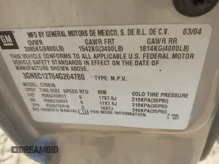 2004 Chevrolet Avalanche z VIN 3GNEC12T64G264780, wystawiony jako IAAI lot #42003058 z przebiegiem 238 732 mil mil oraz . Historia ofert i sprzedaży dostępna na DreamBid. Obrazek 9.