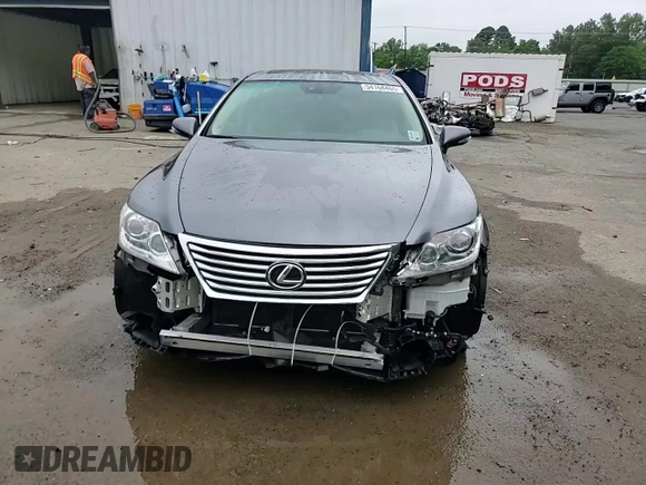 2012 Lexus LS 460 L with VIN JTHGL5EF1C5045907, listed as a Copart auction lot 54168465 with 55,688 mi miles and Salvage title. Bid and sale history available at DreamBid. Image 13.