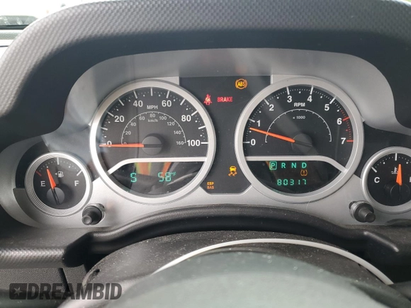2010 Jeep Wrangler Unlimited Rubicon with VIN 1J4BA6H18AL222429, listed as a Copart auction lot 58348815 with 80,317 mi miles and Salvage title. Bid and sale history available at DreamBid. Image 9.