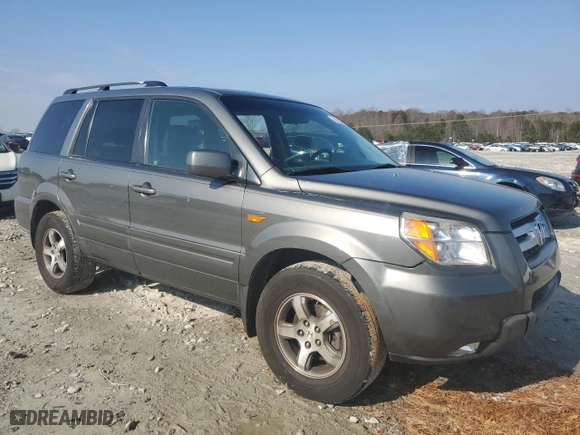 2007 Honda Pilot EX-L with VIN 5FNYF18757B016148, listed as a Copart auction lot 43143735 with 314,568 mi miles and Salvage Title. Bid and sale history available at carsss.com. Image 4.
