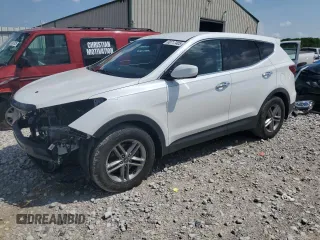 2018 Hyundai Santa Fe 2.4L with VIN 5XYZT3LB0JG568015, listed as a Copart auction lot 60717405 with 99,722 mi miles and Salvage title. Bid and sale history available at DreamBid. Image 1.