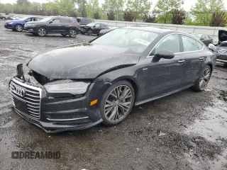 2017 Audi A7 Prestige with VIN WAU22AFC3HN061428, listed as a Copart auction lot 57812105 with 63,458 mi miles and Salvage title. Bid and sale history available at DreamBid. Image 1.