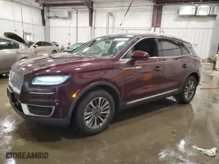 2020 Lincoln Nautilus Standard with VIN 2LMPJ8J97LBL01083, listed as a Copart auction lot 45018455 with 52,307 mi miles and Non Repairable. Bid and sale history available at carsss.com. Image 1.