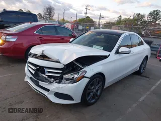 2017 Mercedes-Benz C 300 with VIN 55SWF4JB9HU196015, listed as a IAAI auction lot 41808605 with 121,378 mi miles and . Bid and sale history available at DreamBid. Image 2.