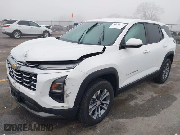 2025 Chevrolet Equinox AWD LT with VIN 3GNAXPEG1SL102774, listed as a IAAI auction lot 41193198 with 3,279 mi miles. Bid and sale history available at carsss.com. Image 17.
