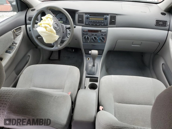 2005 Toyota Corolla CE with VIN 2T1BR32E85C343094, listed as a Copart auction lot 52525465 with Not Provided miles and Salvage Title. Bid and sale history available at DreamBid. Image 8.
