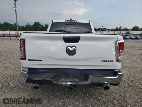 2023 Ram 1500 Big Horn with VIN 1C6SRFBT2PN549406, listed as a Copart auction lot 68813724 with 19,058 mi miles and Salvage Title. Bid and sale history available at carsss.com. Image 6.