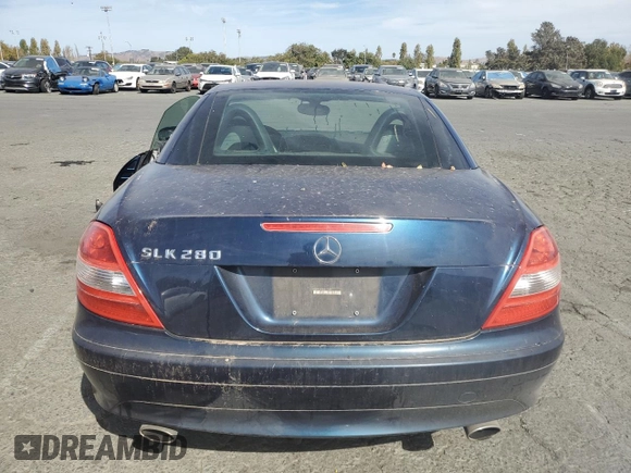 2006 Mercedes-Benz SLK-Class 3.0L with VIN WDBWK54F96F110307, listed as a Copart auction lot 75330744 with 136,680 mi miles and Clean Title. Bid and sale history available at carsss.com. Image 6.