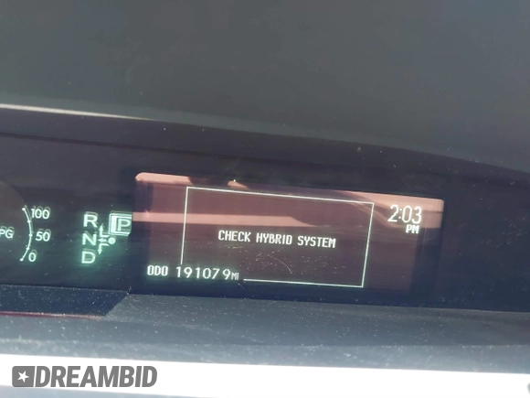2011 Toyota Prius I with VIN JTDKN3DU5B0294247, listed as a IAAI auction lot 40360762 with 191,079 mi miles. Bid and sale history available at carsss.com. Image 16.