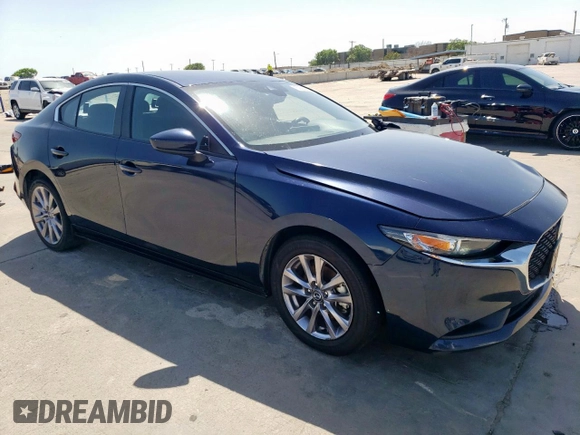 2021 Mazda 3 S with VIN JM1BPAAL4M1321140, listed as a Copart auction lot 52507325 with 53,514 mi miles and Salvage Title. Bid and sale history available at DreamBid. Image 4.