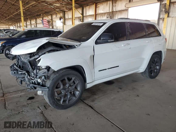 2019 Jeep Grand Cherokee Limited with VIN 1C4RJEBG1KC580324, listed as a Copart auction lot 56604845 with 109,579 mi miles and Salvage title. Bid and sale history available at DreamBid. Image 1.