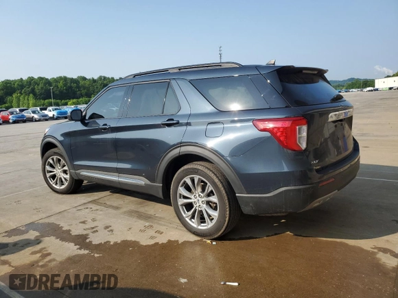 2022 Ford Explorer XLT with VIN 1FMSK8DH8NGA24204, listed as a Copart auction lot 60162555 with 34,923 mi miles and Salvage title. Bid and sale history available at DreamBid. Image 2.