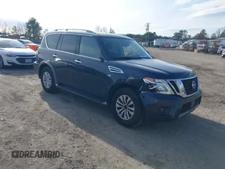 2019 Nissan Armada SL z VIN JN8AY2NC5K9583924, wystawiony jako IAAI lot #41602564 z przebiegiem 195 846 mil mil oraz . Historia ofert i sprzedaży dostępna na DreamBid. Obrazek 1.