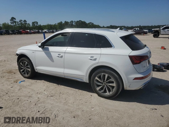 2022 Audi Q5 S line Premium with VIN WA1GAAFY3N2047799, listed as a Copart auction lot 52827315 with 22,846 mi miles and Salvage title. Bid and sale history available at DreamBid. Image 2.