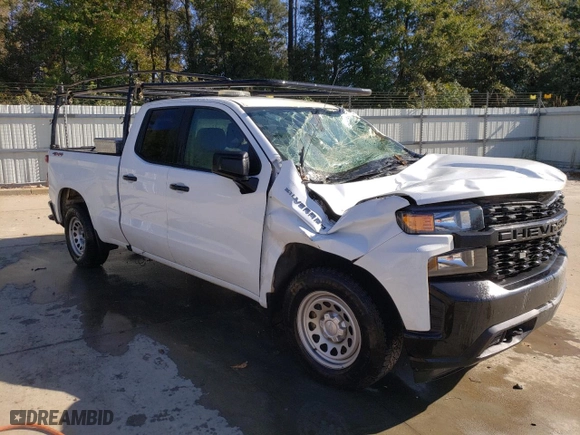 2019 Chevrolet Silverado 1500 Work Truck with VIN 1GCRYAEF7KZ363896, listed as a Copart auction lot 76528094 with 91,975 mi miles and Salvage Title. Bid and sale history available at carsss.com. Image 4.
