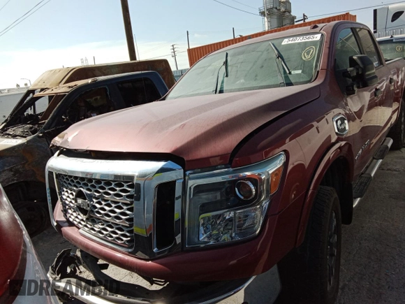 2016 Nissan Titan SL with VIN 1N6BA1F46GN516606, listed as a Copart auction lot 54073565 with 38,097 mi miles and Salvage title. Bid and sale history available at DreamBid. Image 5.