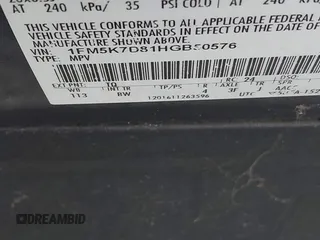 2017 Ford Explorer XLT с VIN 1FM5K7D81HGB50576, выставлен на аукционе IAAI как лот 42785837 с пробегом 128 915 миль миль и . История ставок и продаж доступна на DreamBid. Изображение 9.