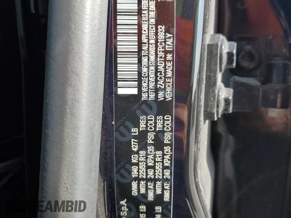 2015 Jeep Renegade Limited with VIN ZACCJADT3FPC19932, listed as a Copart auction lot 53248715 with 202,058 mi miles and Salvage Title. Bid and sale history available at DreamBid. Image 14.