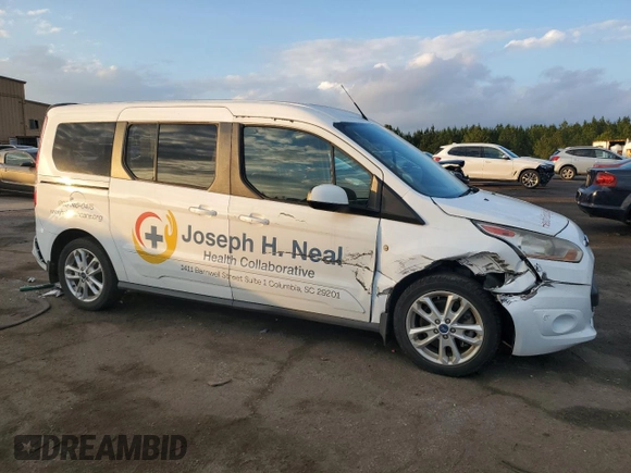 2015 Ford Transit Connect Wagon Titanium with VIN NM0GE9G74F1177870, listed as a Copart auction lot 81846684 with 53,094 mi miles and Salvage Title. Bid and sale history available at carsss.com. Image 4.