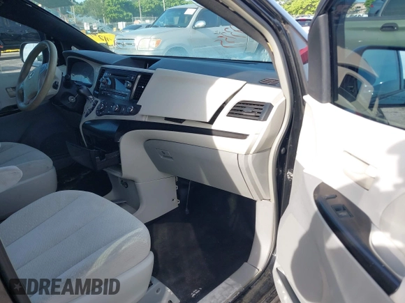 2013 Toyota Sienna L with VIN 5TDZK3DC9DS357722, listed as a IAAI auction lot 42369515 with 190,548 mi miles and . Bid and sale history available at DreamBid. Image 5.