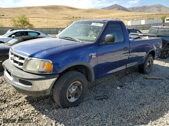 1998 Ford F-150 Standard with VIN 1FTZF18W3WKB66269, listed as a Copart auction lot 74858724 with 234,034 mi miles and Salvage Title. Bid and sale history available at carsss.com. Image 1.